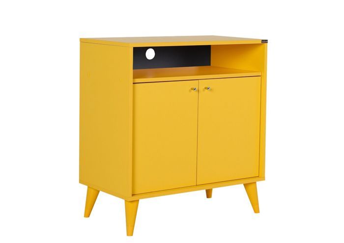 Meuble Multifonctions LONDON 2 Portes + Niche - Jaune