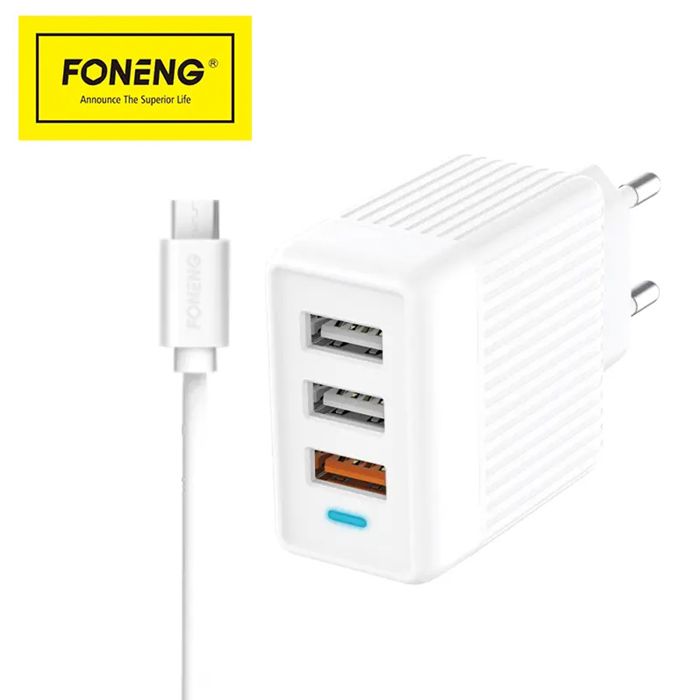 CHARGEUR Quick Charge 3.0 FAST 3 USB - Charge Rapide pour les telephone smartphone AVUC CÂBLE 120CM DE V8 micro