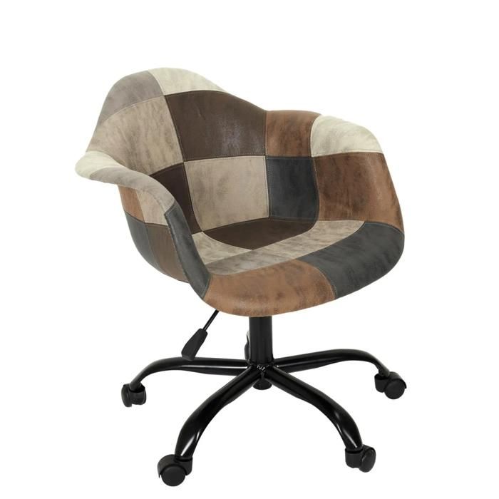 FAUTEUIL De bureau patchwork réglable 66 x 74 x 62 cm