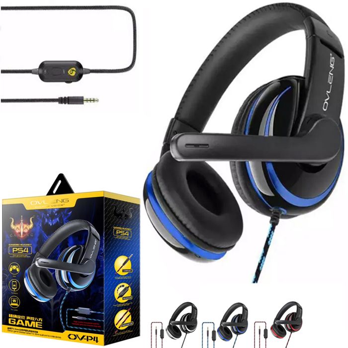 Casque Gamer Gaming VIDEO P4, oreillettes de sport, avec micro stéréo, son entouré, hi-fi, PS4, PC portable, Jack 3.5mm, HD, voix