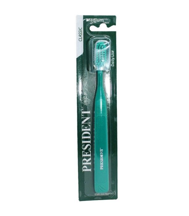PRESIDENT - BROSSE A DENTS BAD CLASSIC MEDIUM - Mixte - Sans acétone - Adulte