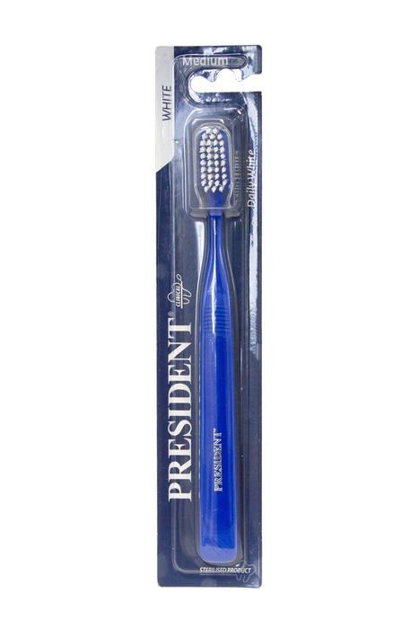PRESIDENT - BROSSE A DENTS BAD WHITE MEDIUM - Adulte - Mixte