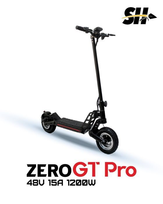 Trottinette Électrique Tout Terrain 50KM/H 1200W, ZERO PRO 48V 15A Scooter Électrique Pliant E-Scooter 10”