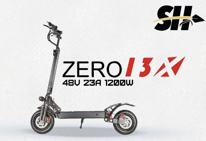 Trottinette électrique ZERO 13 60KM/H 1200W 48V 23A pliable tout-terrain 10 pouces E-scooter haute puissance