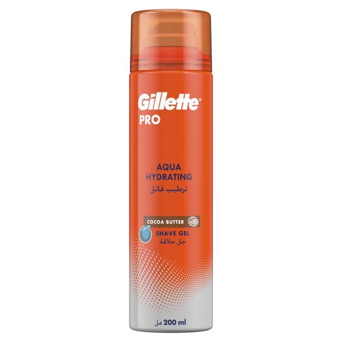 Gillette Pro Gel à Raser Hydratant au Beurre de Karité - 200 ml