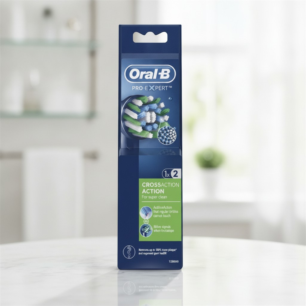 Brosse à dents électrique - Oral-B - Cross Action - 2 unités - Inclinaison 16° - Élimine 100% plaque - Marjane Mall - Image 2