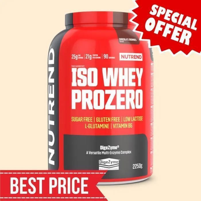 Nutrend ISO Whey Prozero, 2250 g, brownies au chocolat