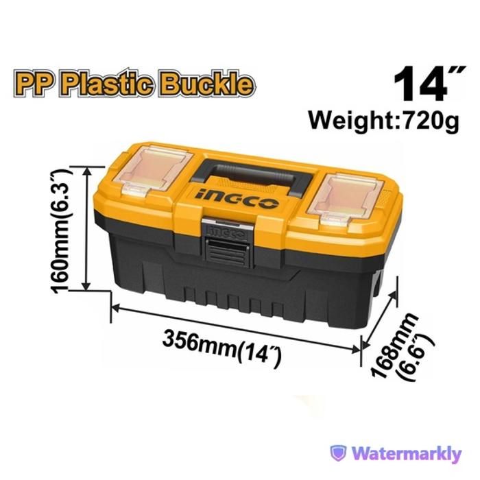 Boîte à outils en plastique pvc 14"