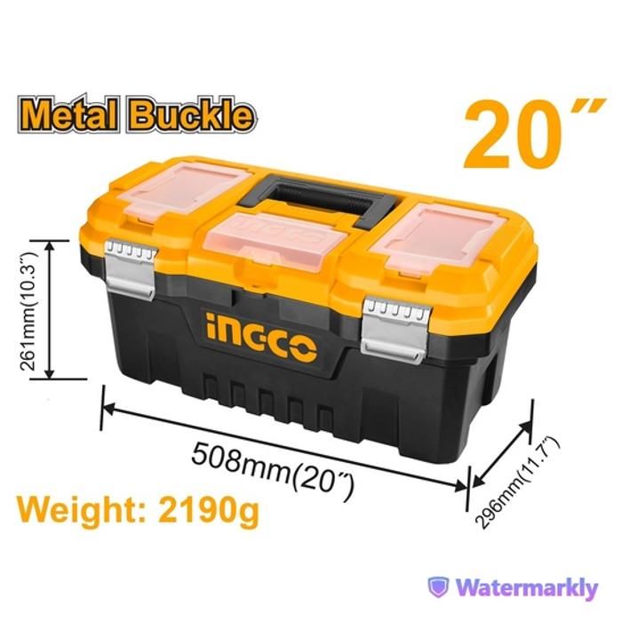 Boîte à outils pvc charnières métal 20"