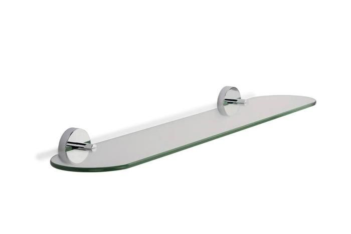 Tablette en verre chrome madrid