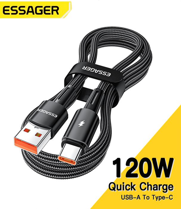 Câble USB Type-C 120W pour recharge rapide et transfert de données, cordon de chargeur pour Xiaomi Pro Redmi K50 Note 11Pro