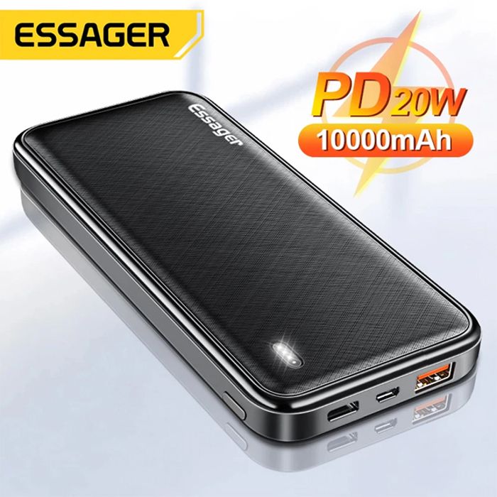 Power Bank PD 20W 10000mAh Chargeur batterie externe de charge portable Pour Téléphones smartphones IPhone Xiaomi Huawei Samsung