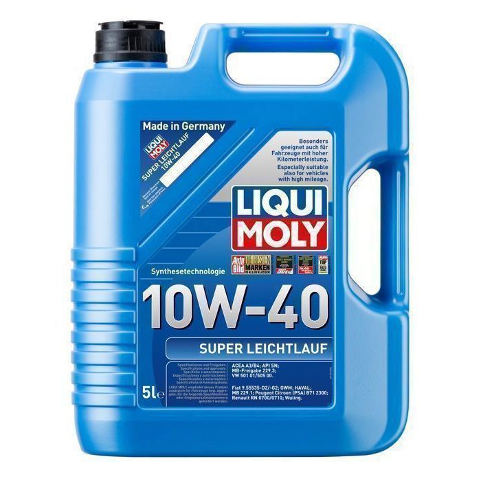 Liqui Moly Super Leichtlauf 10W-40 5L - Huile pour moteur Essence et Diesel