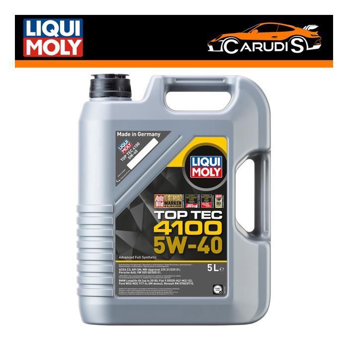 Liqui Moly Top Tec 4100 5W-40 5L - Huile pour moteur Essence et Diesel