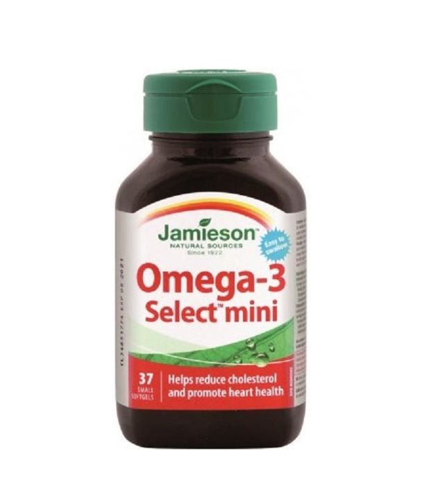 Jamieson Oméga-3, Réduit le Cholestérol et Favorise Sante Cœur, 35 Petites Gélules
