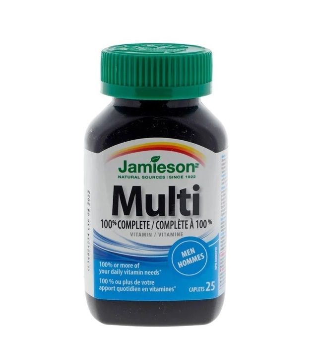 Jamieson Multivitaminé à 100% complète pour Hommes, 25 Comprimes - Made in Canada