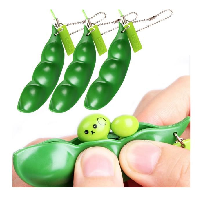 Fidget Toys - Pea Pod Keychain