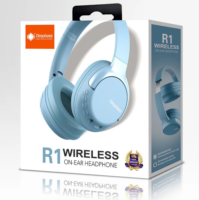 Casque sans fil Deepbass R1 lecture de musique conversation jusqu'à 10 heures écouteurs stéréo de jeu Pour téléphone smartphone