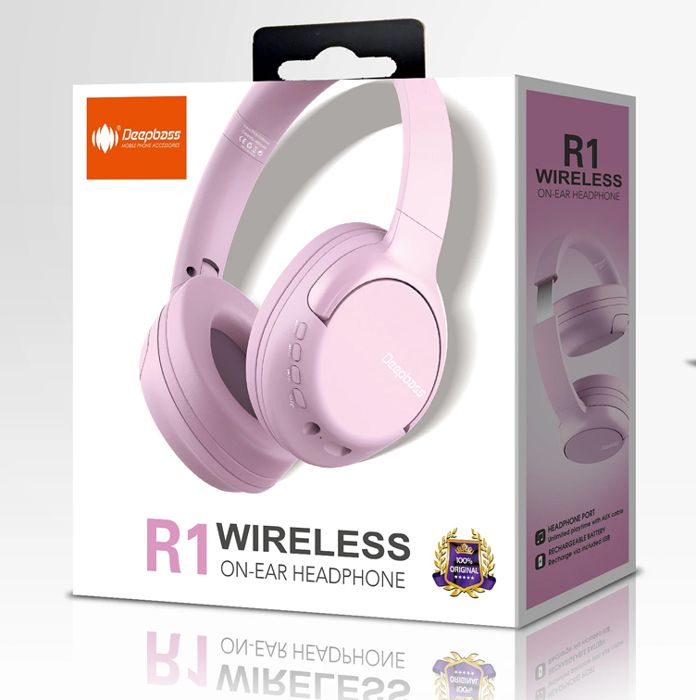 Casque sans fil Deepbass R1 lecture de musique conversation jusqu'à 10 heures écouteurs stéréo de jeu Pour téléphone smartphone