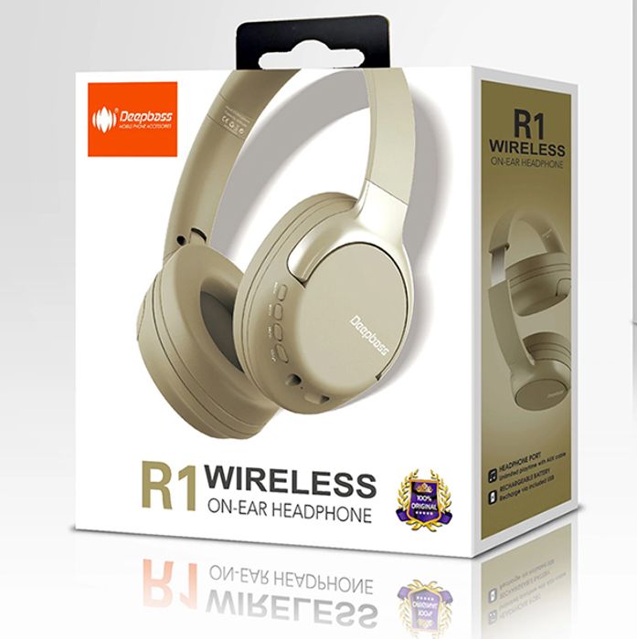 Casque sans fil Deepbass R1 lecture de musique conversation jusqu'à 10 heures écouteurs stéréo de jeu Pour téléphone smartphone