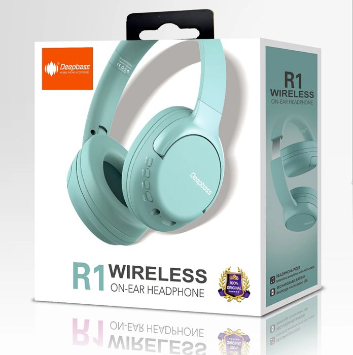 Casque sans fil Deepbass R1 lecture de musique conversation jusqu'à 10 heures écouteurs stéréo de jeu Pour téléphone smartphone