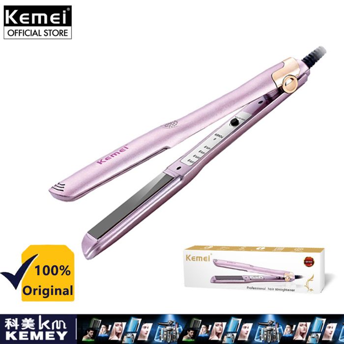 Lisseurs professionnel Kemei KM-852 fers 30W Coiffure température réglable plat en céramique
