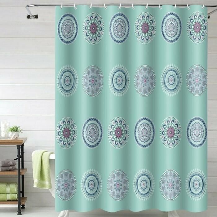 Rideau de salle de bain Bathlux rétractable 180x200cm