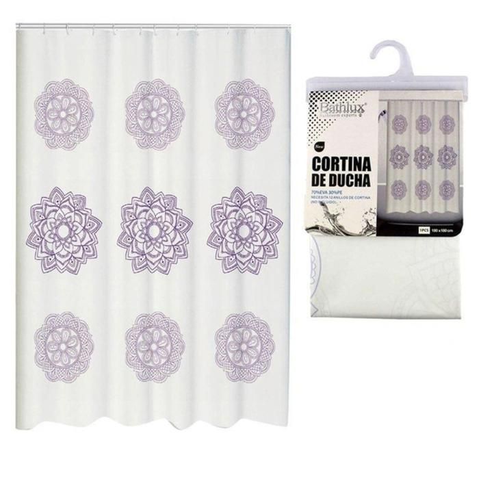 Rideau douche 180x180 Bathlux rideau de douche rétractable