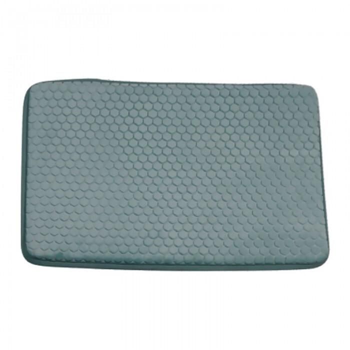 Tapis de bain coton antiderapant vert 75x45cm
