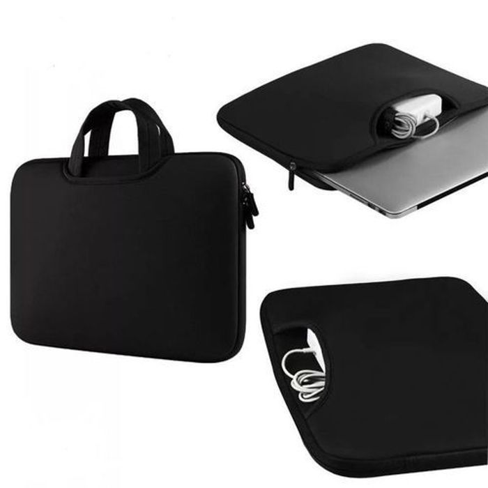 Sacoche 15.4 Housse en Toile intérieur antichocs avec Poignée pour PC Portable