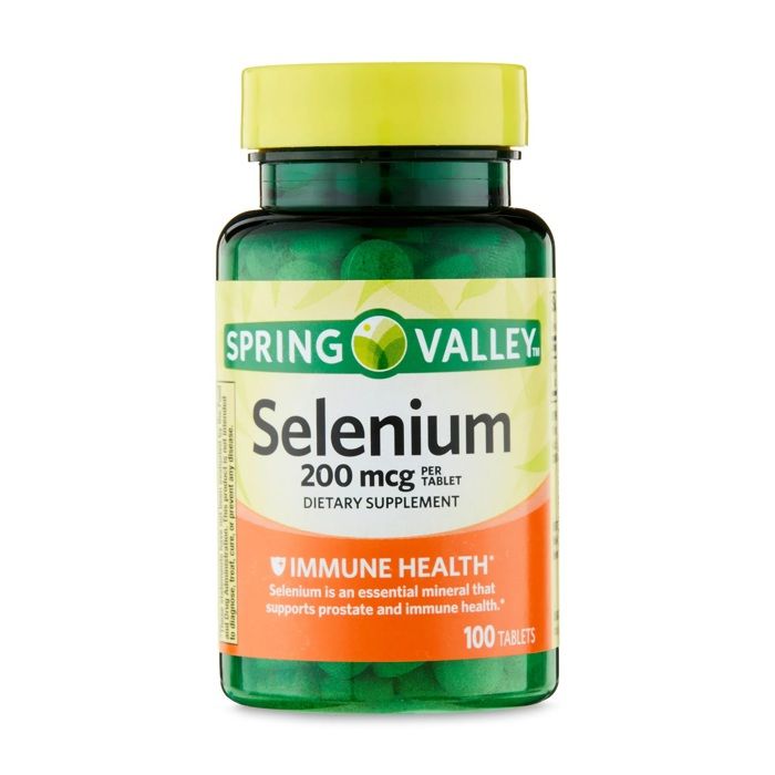 Spring valley Sélénium, 200 Mcg, Santé Immunitaire - 100 Comprimes - Made in USA