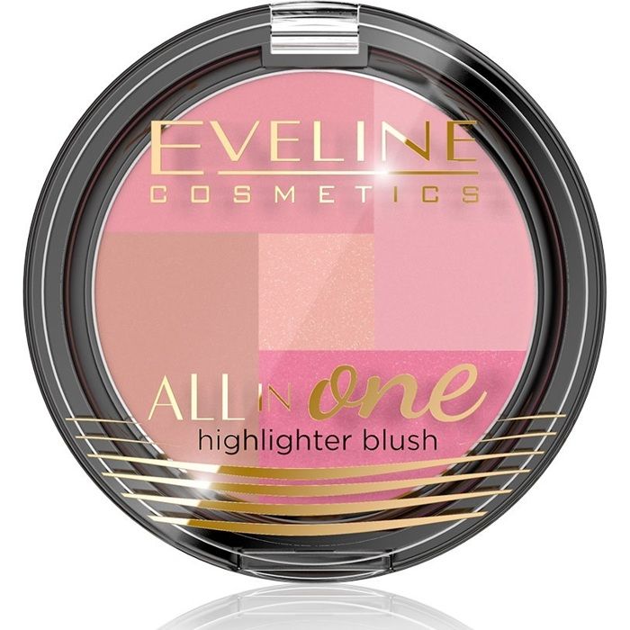 Eveline Cosmetics, All In One HIGHLIGHER BLUSH - No 02 - 6,5g