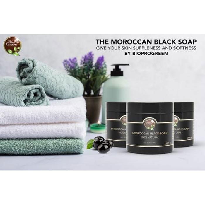 Savon noir Marocain BIO parfumé au choix - Sbone béldi  200 grammes