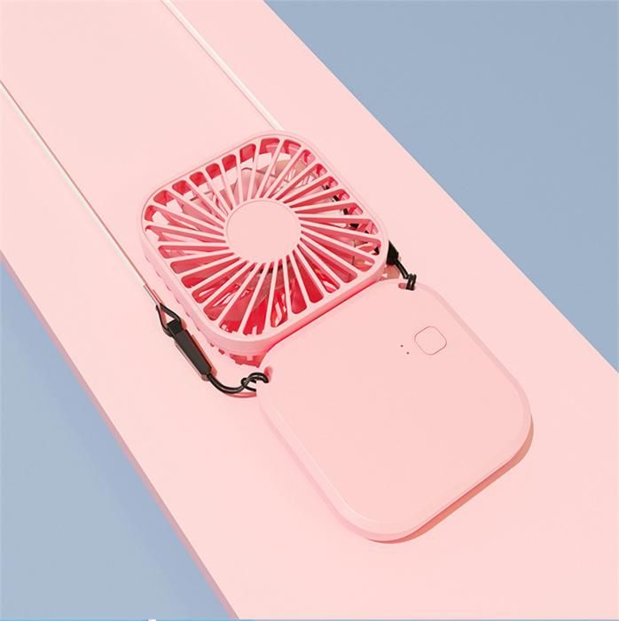Ventilateur suspendu au cou - Rose