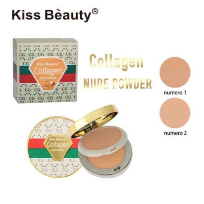 Fond de teint ,poudre compacte en protéine de Collagène.