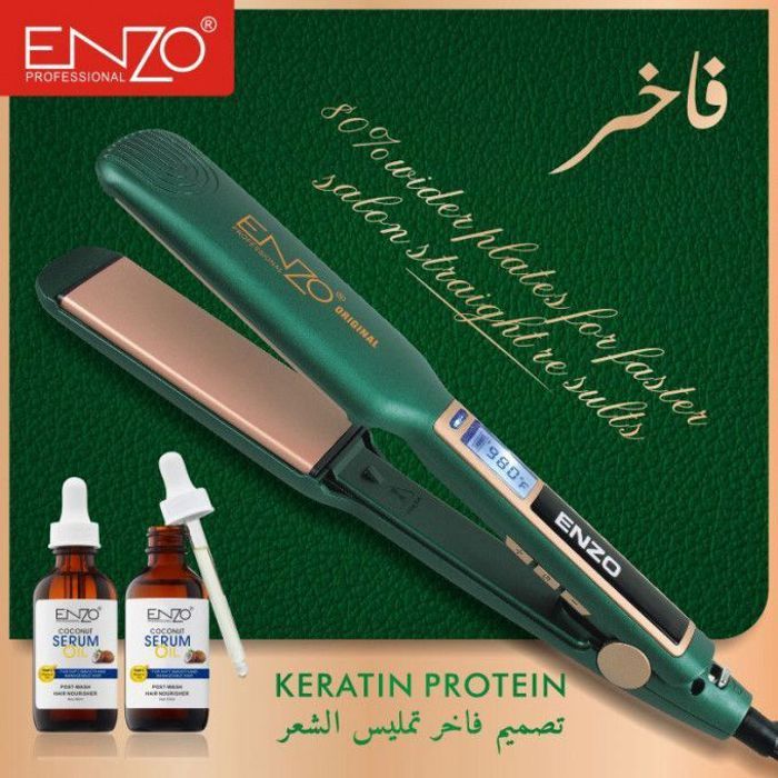 FER A LISSER ENZO PROFESSIONAL Technologie thermique avancée avancée pour cheveux lisses