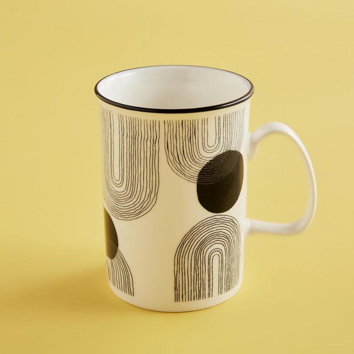 Tasse en porcelaine Ligne graphique (250 ml)