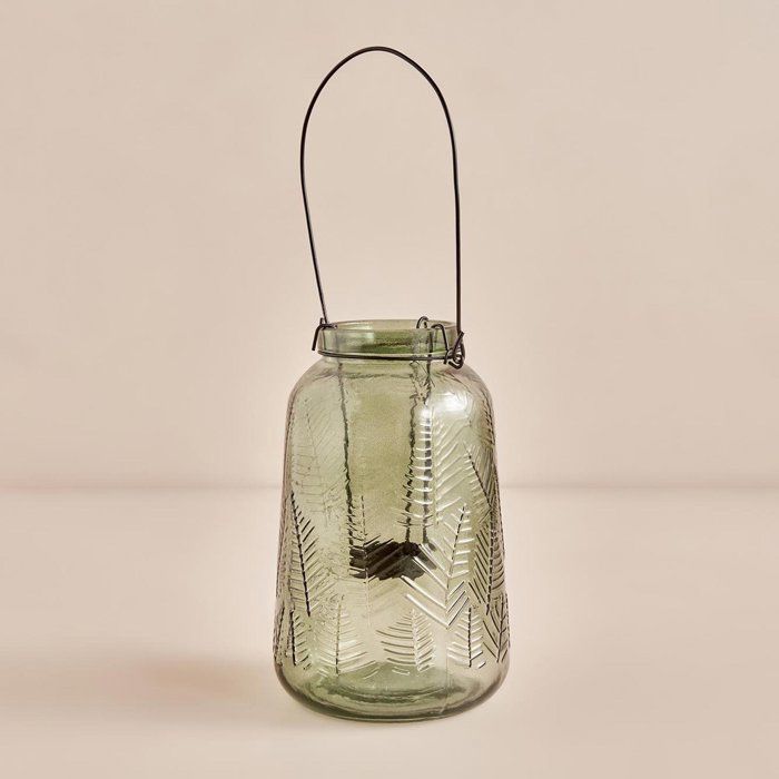 Bougeoir Bloom Vert (12,5x12,5x19,5 cm)
