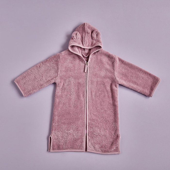 Peignoir Ours 100% Coton Lilas (4/6 ans)