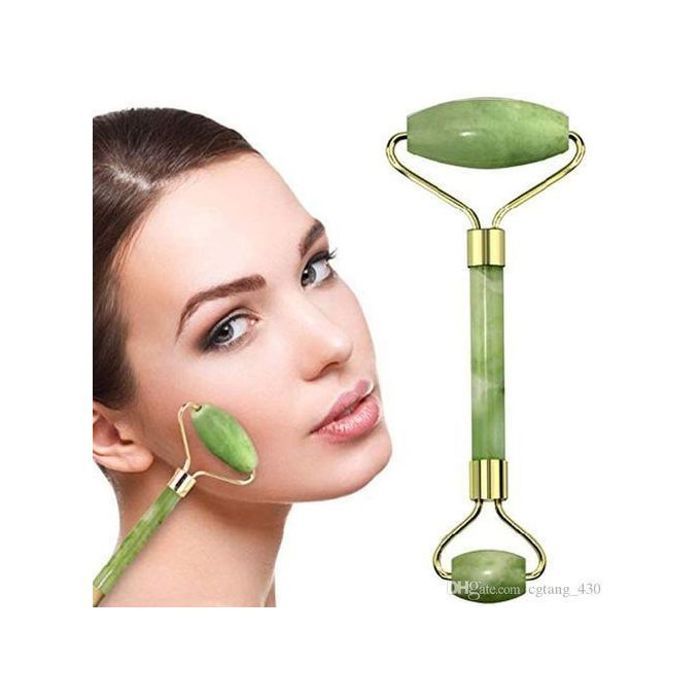 Brosse nettoyante pour le visage avec rouleau de jade Massage par vibration Soins de la peau du visage