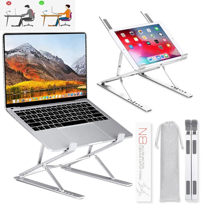 support d'ordinateur portable réglable en aluminium pour MC N8 Macbook tablette Table coussin de refroidissement pliable
