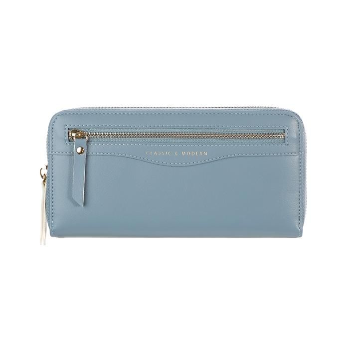 Portefeuille à chaîne longue femme (bleu)