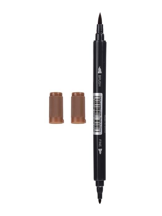 Stylo de couleur à double tête soluble (chocolat)
