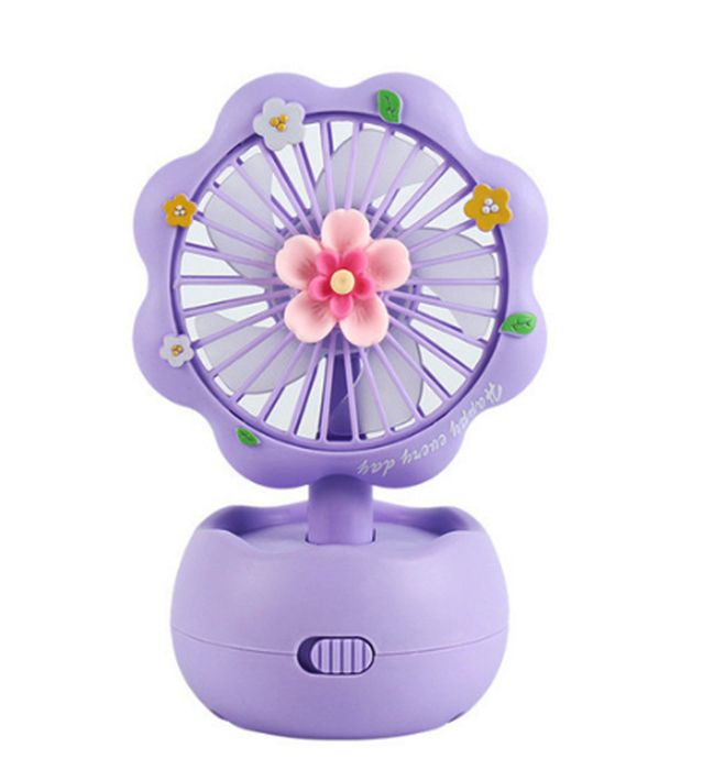 Mini ventilateur de bureau aste USB pour femmes et filles, mignon, papillon, fleur, bureau, étudiant, dortoir, maison, été