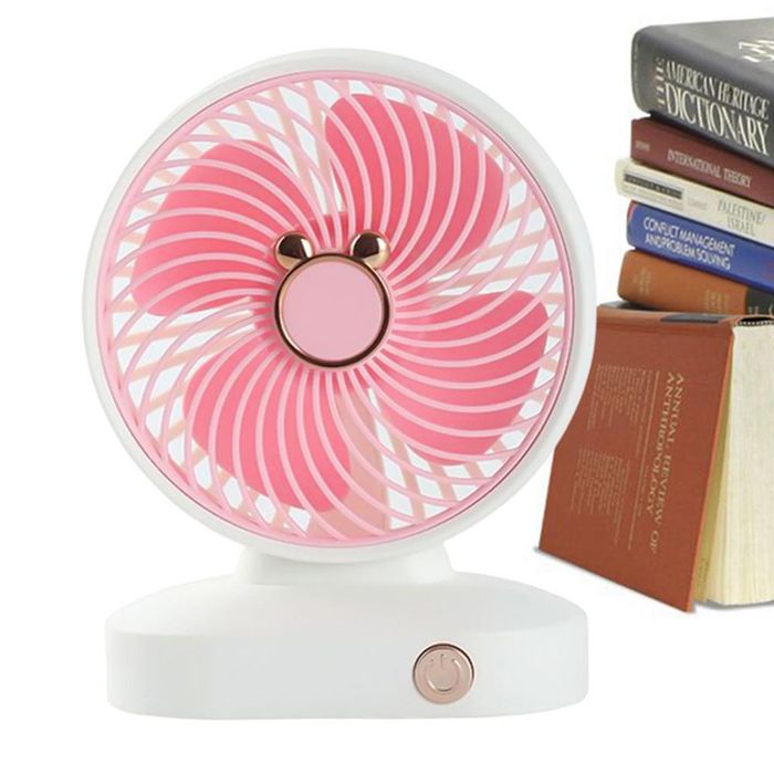 Mini ventilateur de bureau aste USB pour femmes et filles, mignon, papillon, fleur, bureau, étudiant, dortoir, maison, été