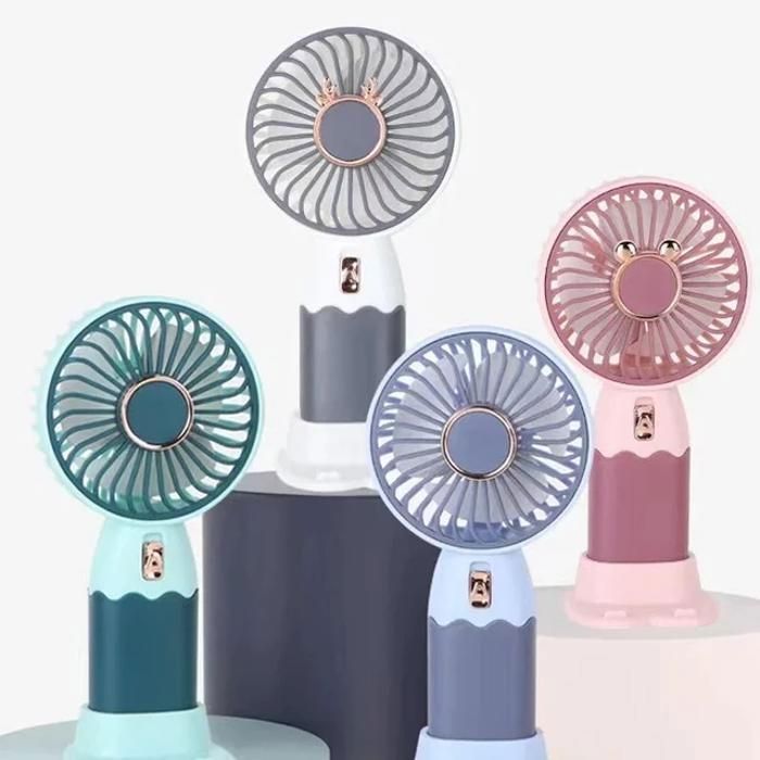 mini ventilateur sans fil de poche portable aste par USB pour la maison refroidissement d'été avec support pour téléphone