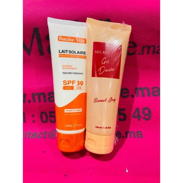 Racine vita duo pack "lait solaite spf30 100ml+secret love gel douche"