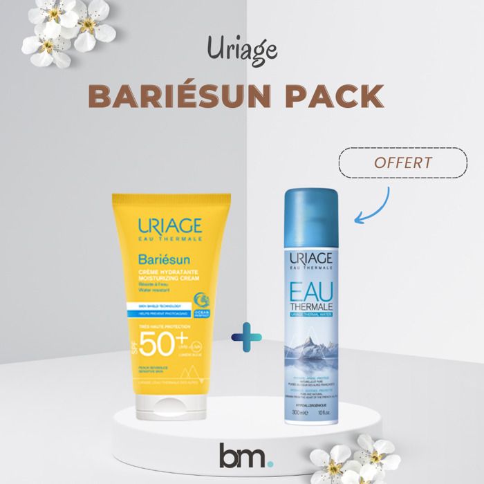 Uriage bariesun Duo pack " ecran creme spf50+ +Eau thermale 50ml"