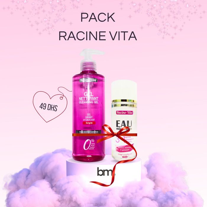 Racine vita duo pack Gel nettoyant Ps 200ml+Eau micellaire 2en1 100m