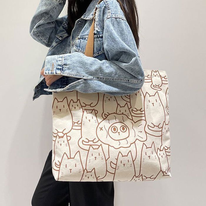 Sac fourre-tout en toile (Taille grande) - Modèle 11